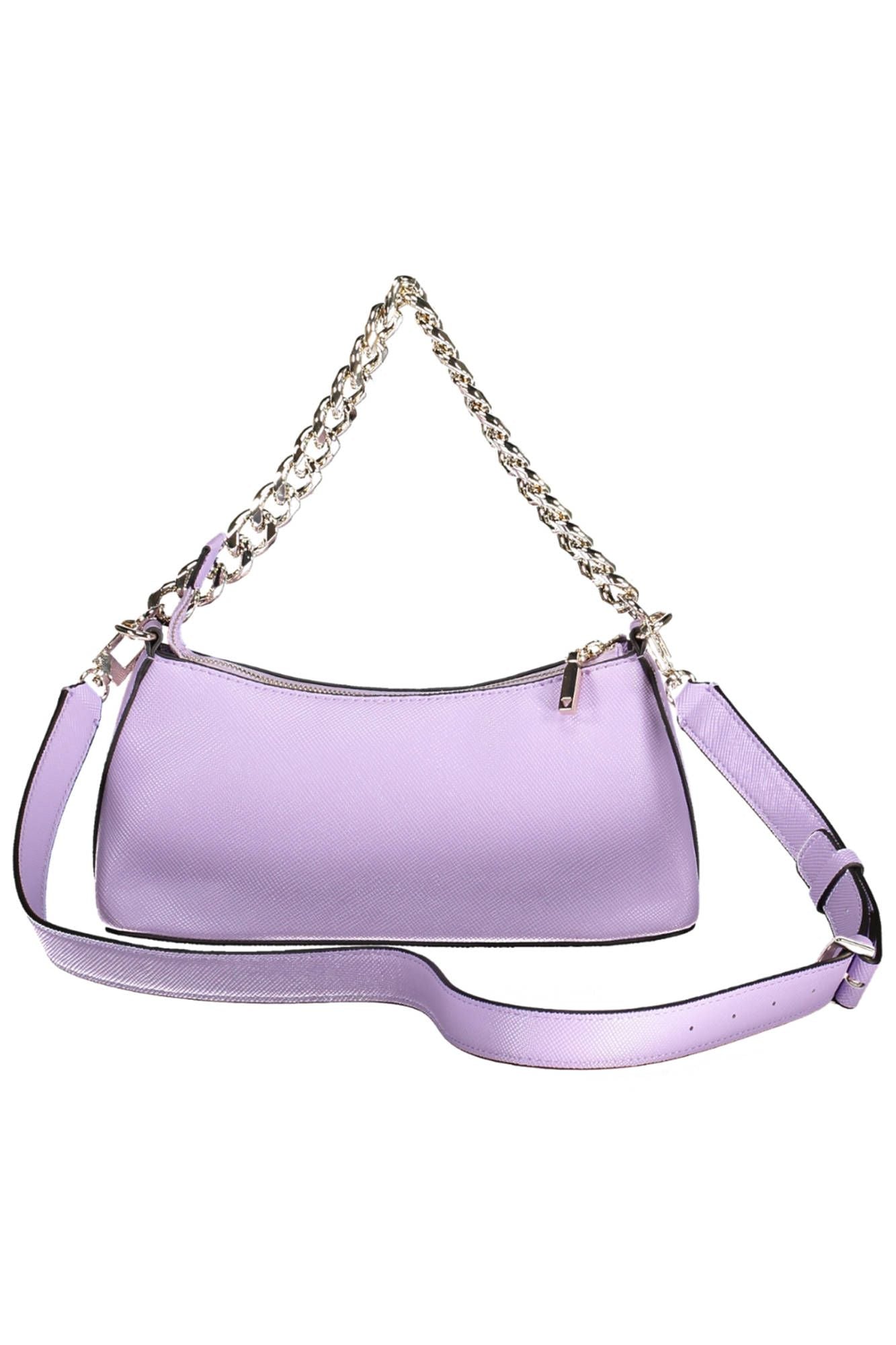 Guess Jeans Elegant Purple Chain Handle Satchel