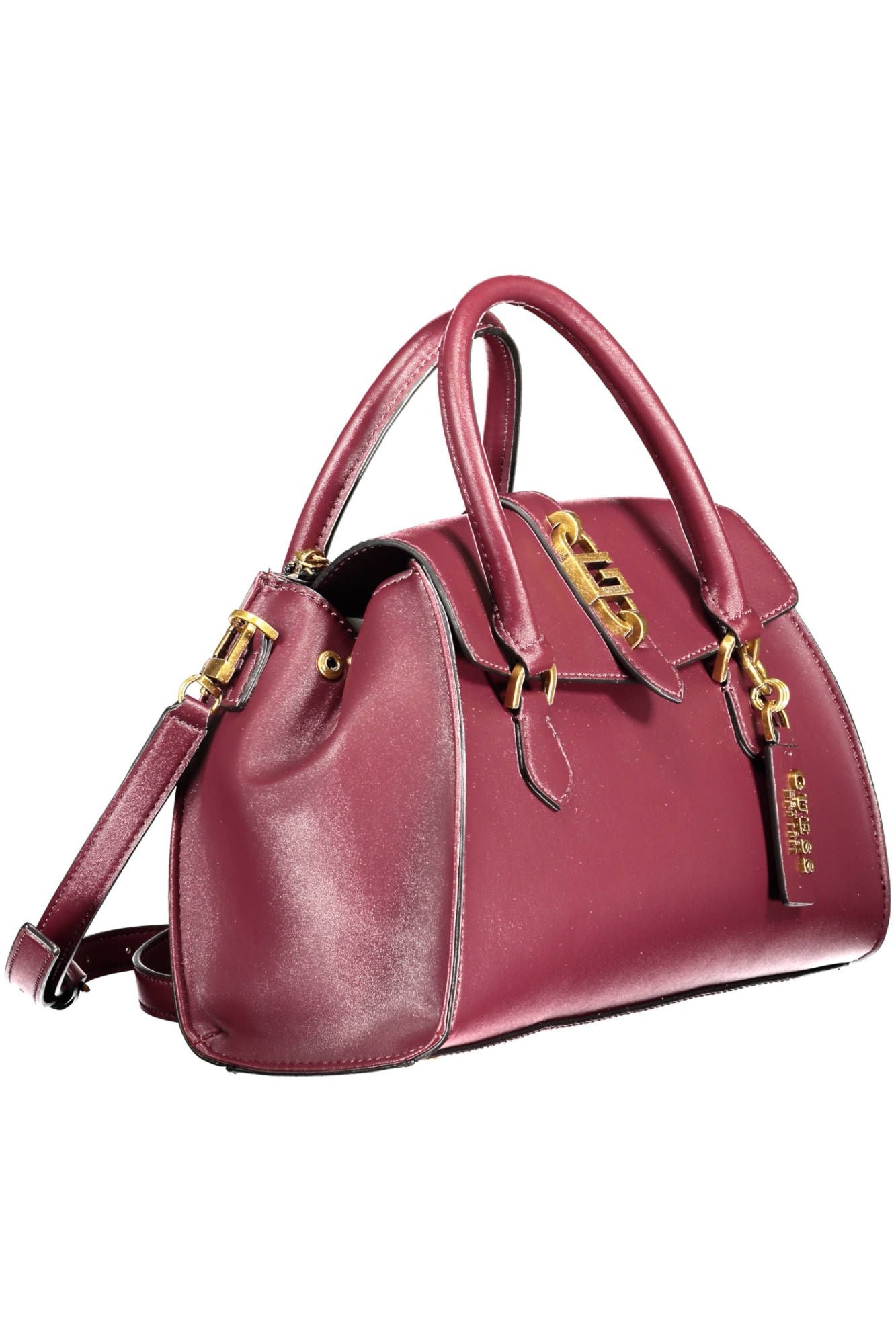 Guess Jeans Elegant Purple Handbag with Sleek Design