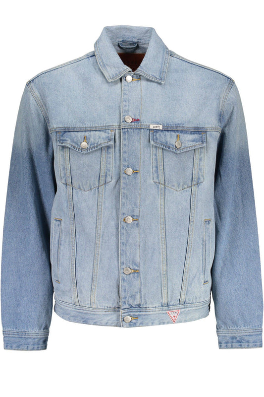 Guess Jeans Chic Light Blue Cotton Denim Jacket