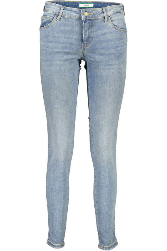 Guess Jeans Chic Light Blue Cotton Denim