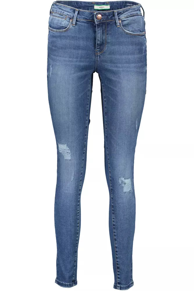 Guess Jeans Chic Faded Blue Stretch Denim