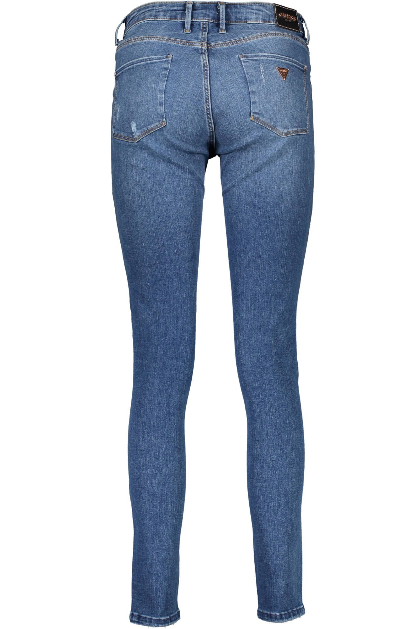 Guess Jeans Chic Faded Blue Cotton Denim Jeans