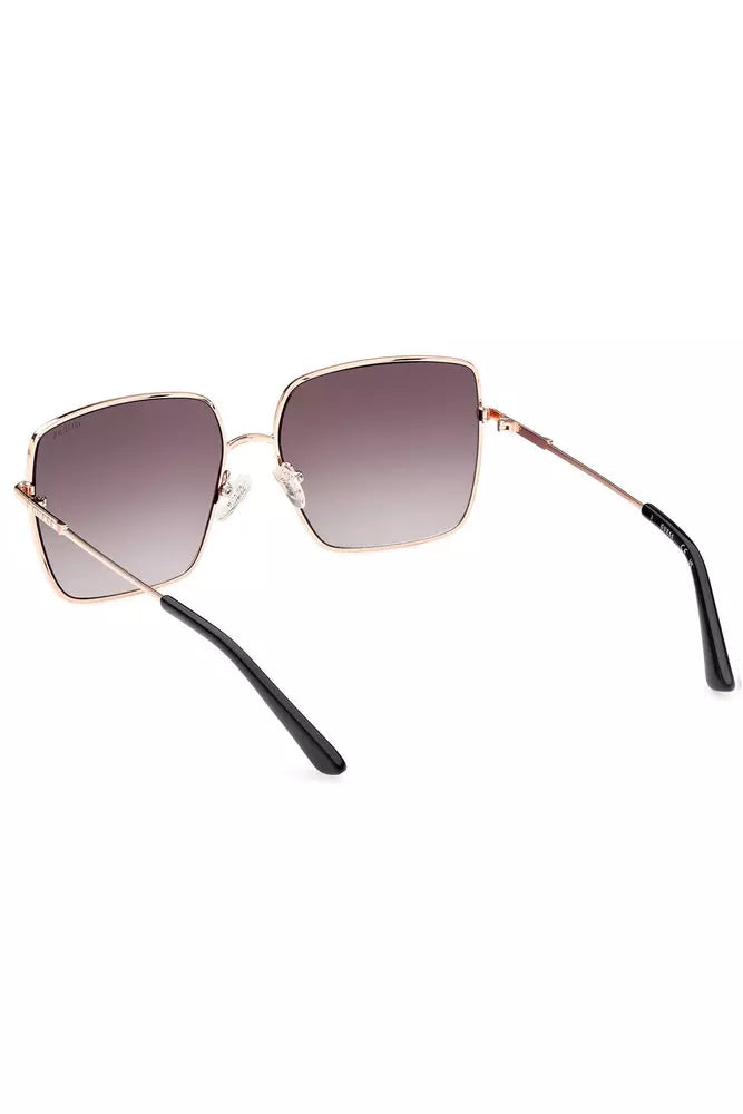 Guess Jeans Chic Bronze Square Lens Sunglasses