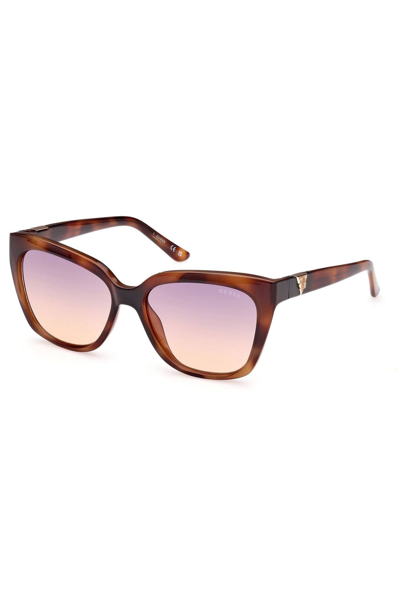 Guess Jeans Chic Brown Square Frame Sunglasses