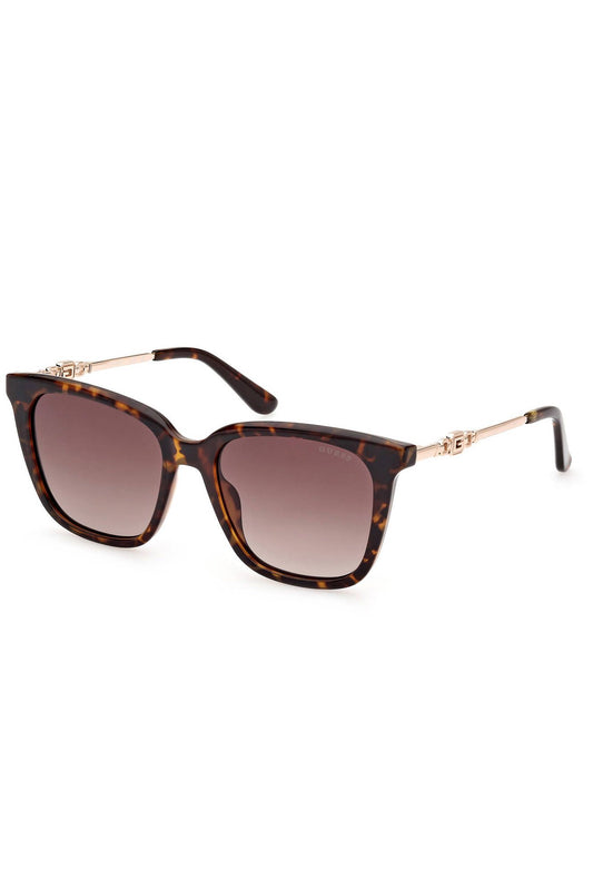 Guess Jeans Chic Square Frame Sunglasses with Contrasting Accents