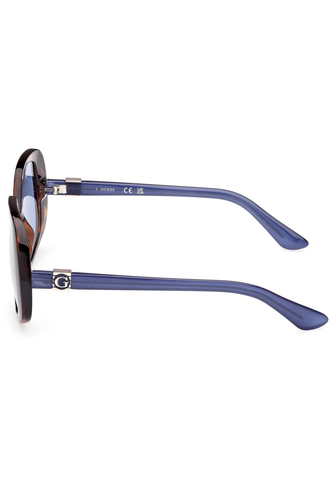 Guess Jeans Chic Square Frame Sunglasses with Contrasting Accents