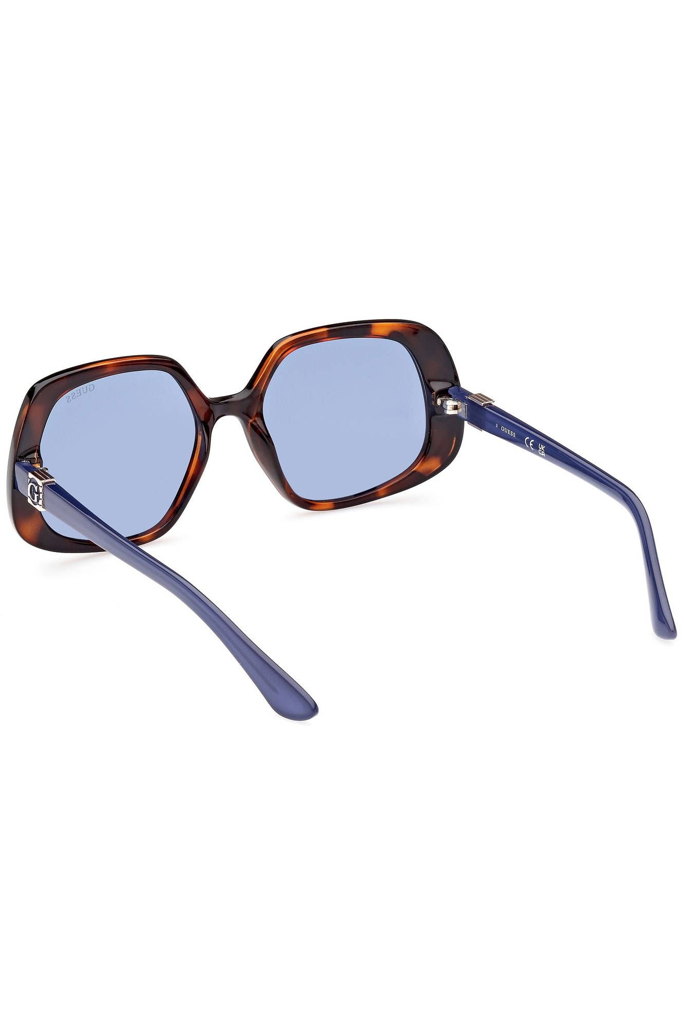 Guess Jeans Chic Square Frame Sunglasses with Contrasting Accents