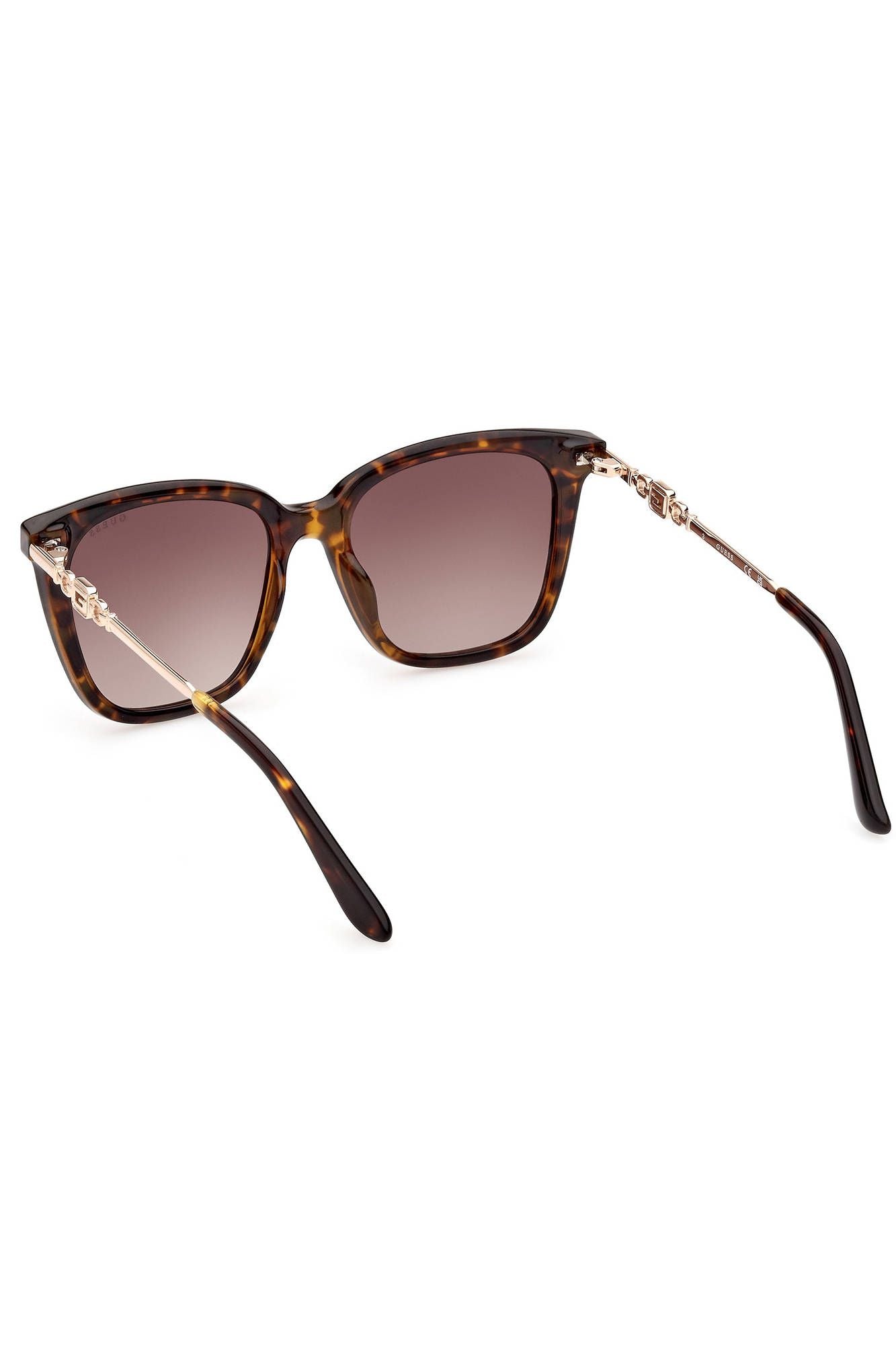 Guess Jeans Chic Square Frame Sunglasses with Contrasting Accents