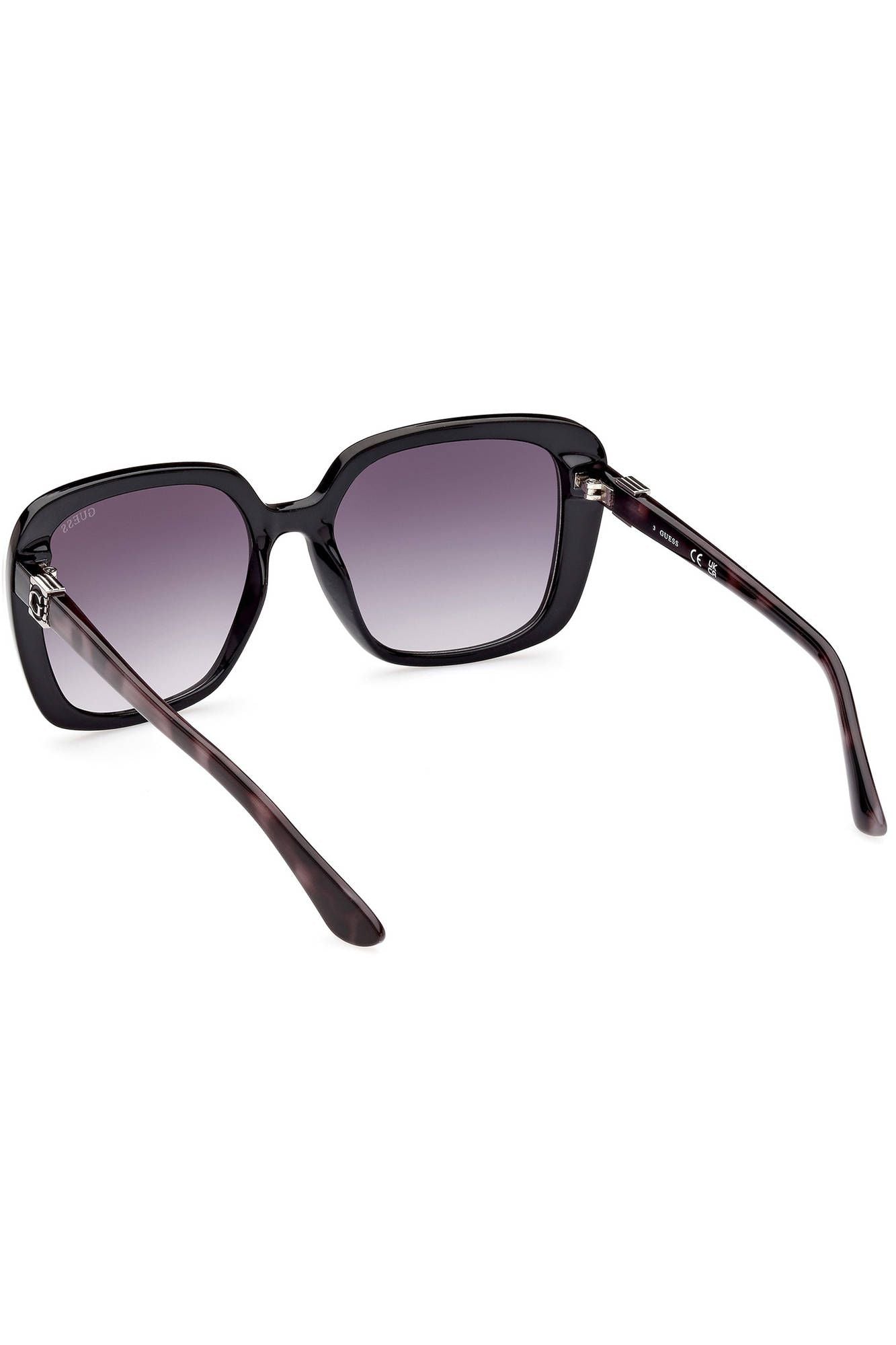 Guess Jeans Chic Black Square Frame Sunglasses