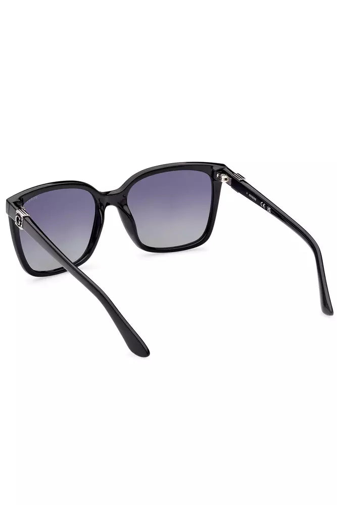 Guess Jeans Chic Black Square Frame Sunglasses