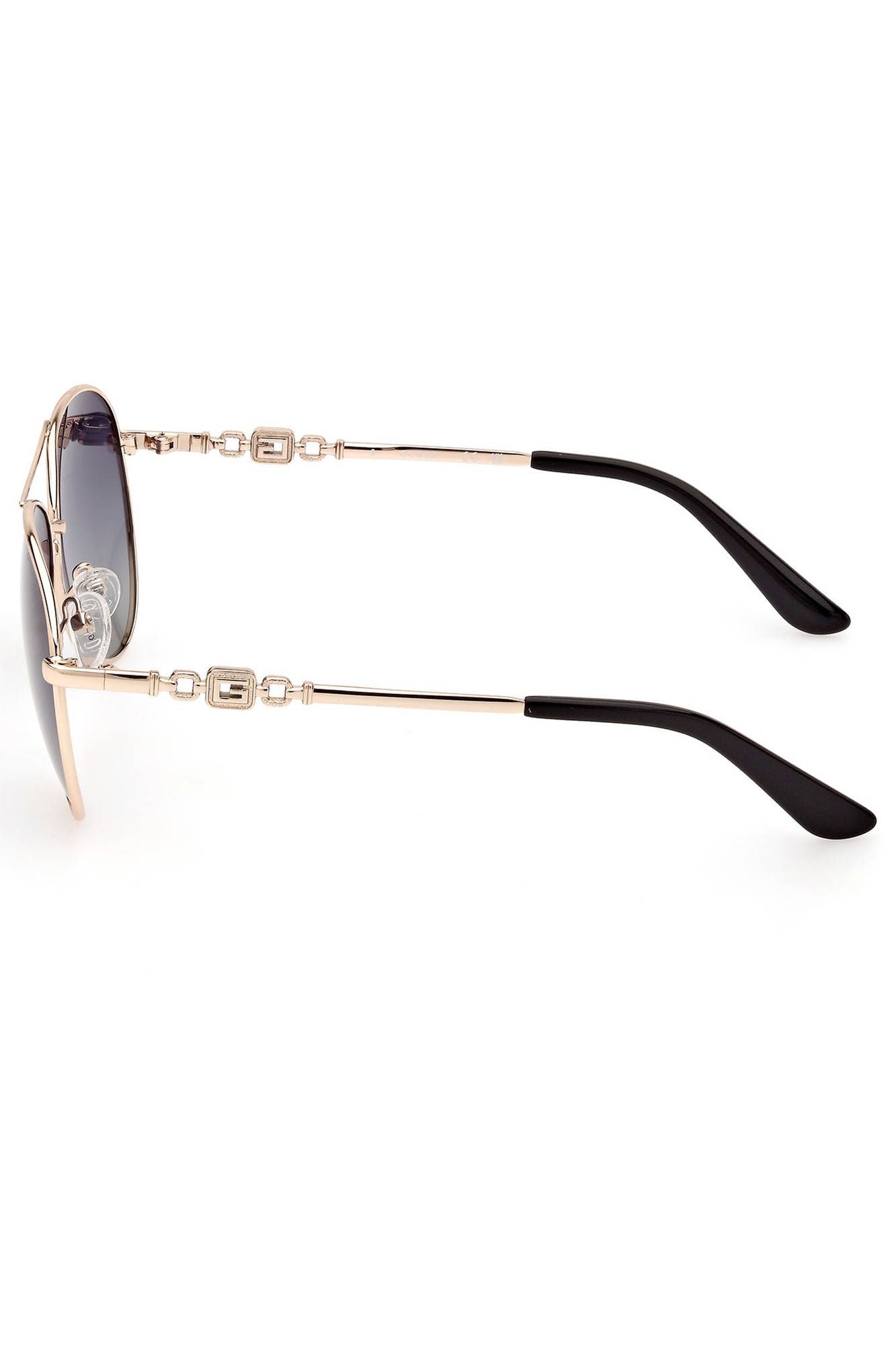 Guess Jeans Chic Gold Frame Teardrop Sunglasses