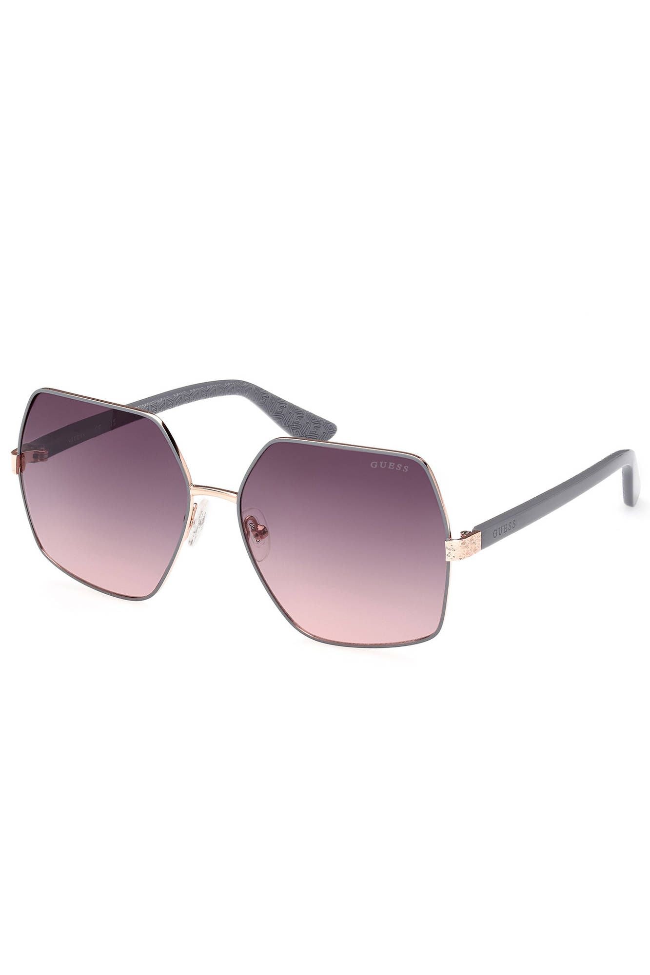 Guess Jeans Chic Square Metal Frame Sunglasses