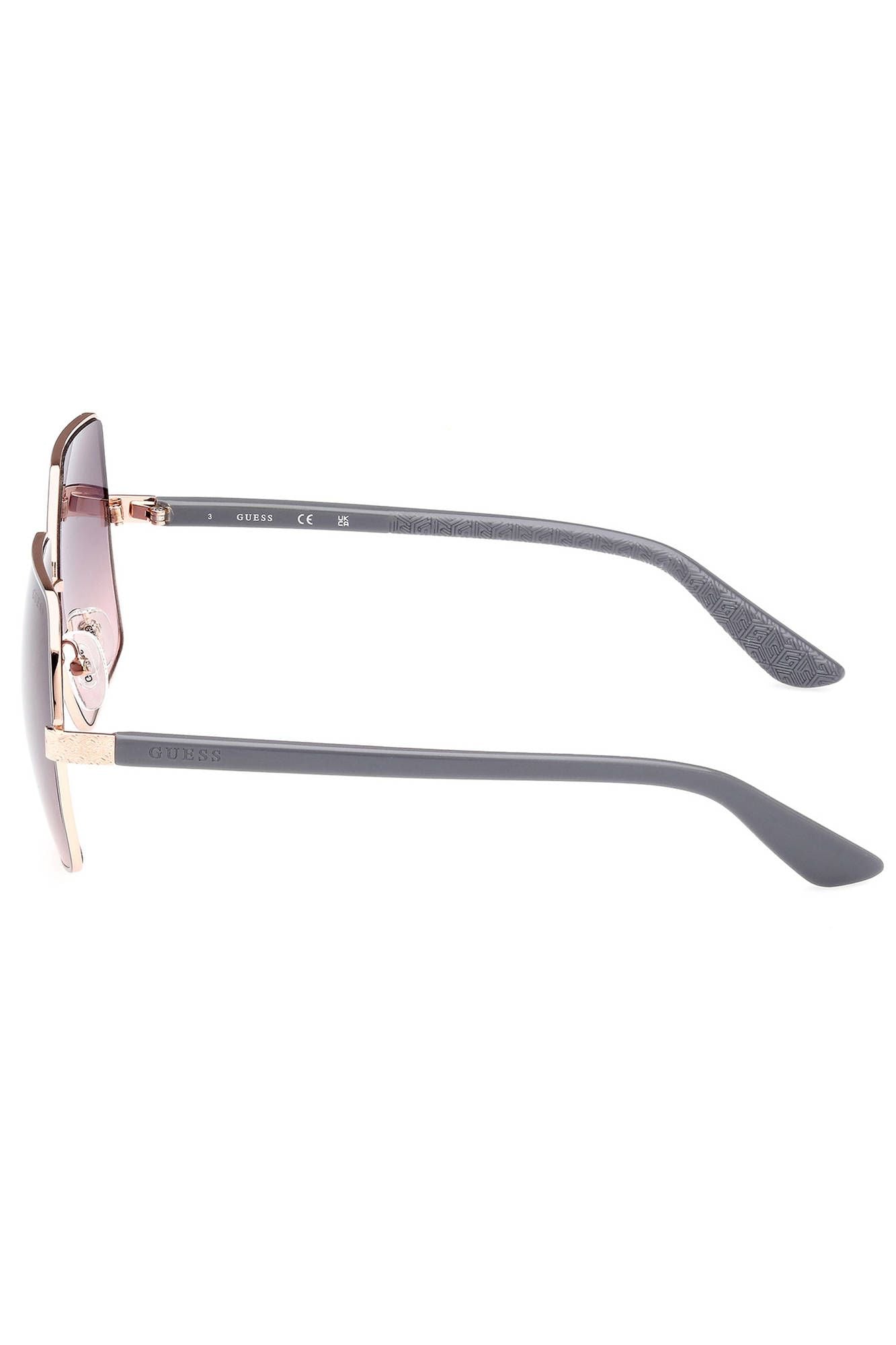 Guess Jeans Chic Square Metal Frame Sunglasses