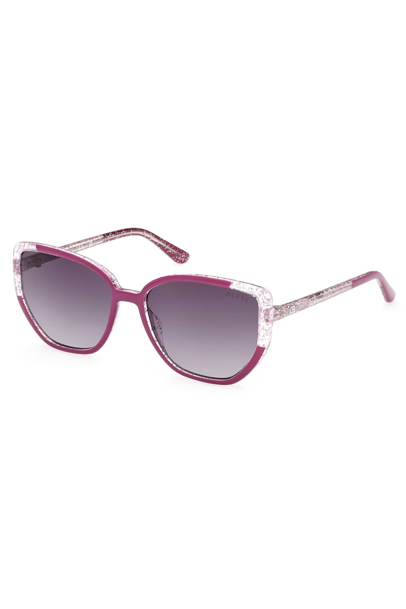 Guess Jeans Chic Purple Injected Square Sunglasses