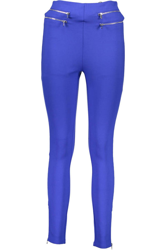 Guess Jeans Elegant Blue Trousers with Contrast Details