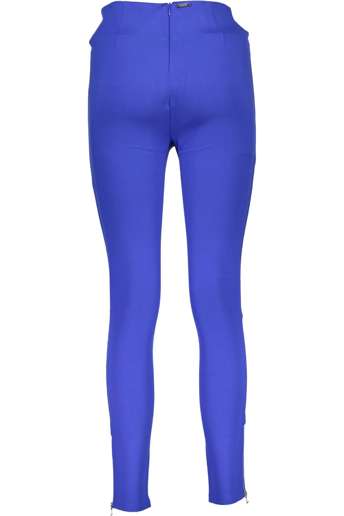 Guess Jeans Elegant Blue Trousers with Contrast Details