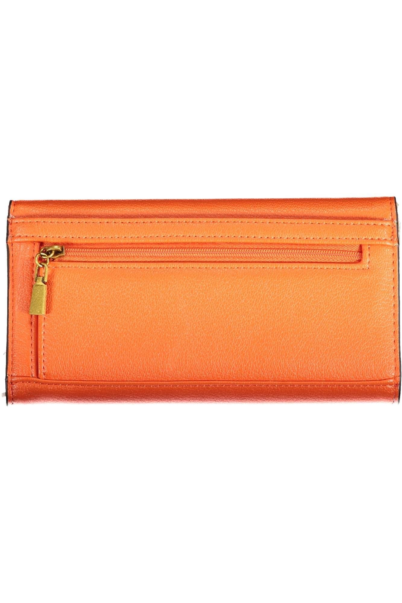 Guess Jeans Chic Orange Polyurethane Wallet for Everyday Elegance