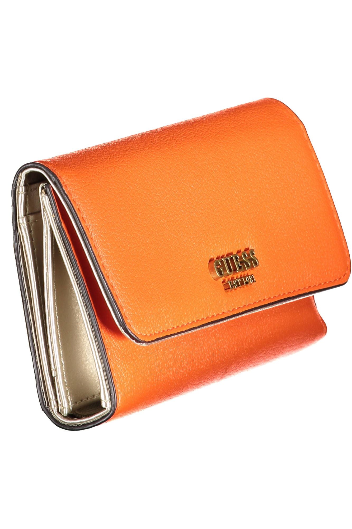 Guess Jeans Chic Orange Polyurethane Wallet for Everyday Elegance