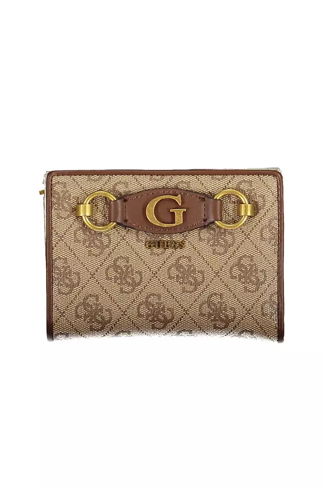 Guess Jeans Chic Beige Multi-Compartment Wallet