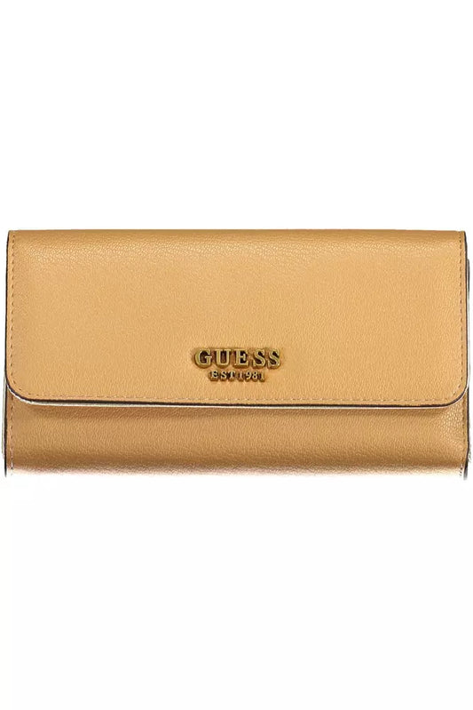 Guess Jeans Elegant Beige Polyethylene Women's Wallet