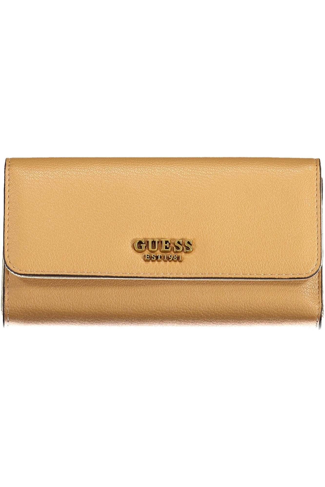 Guess Jeans Chic Beige Polyurethane Wallet for Women