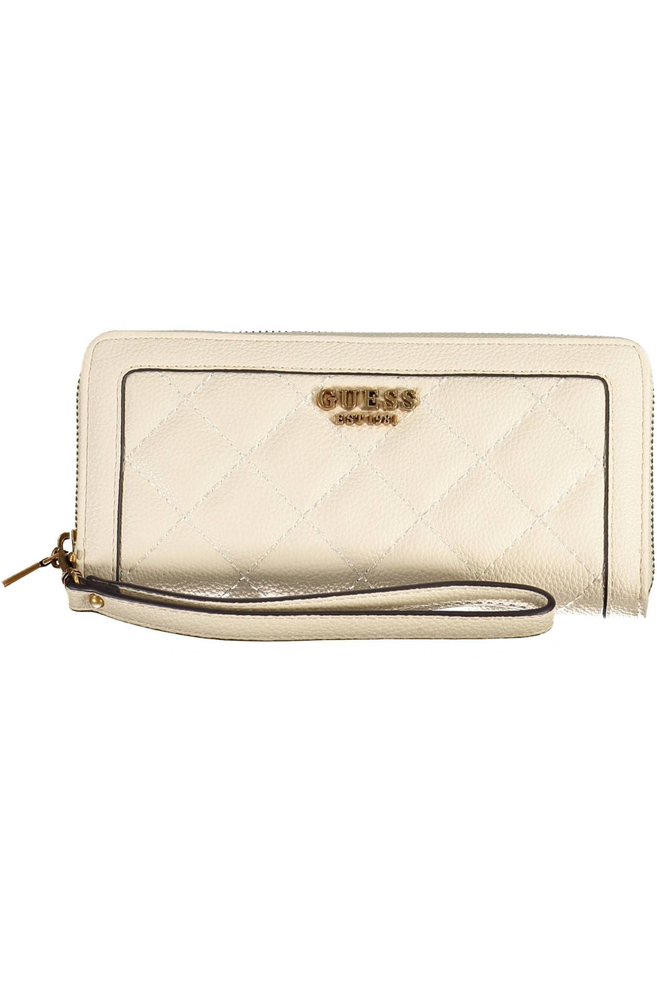 Guess Jeans Elegant Beige Multipurpose Wallet with Chic Details