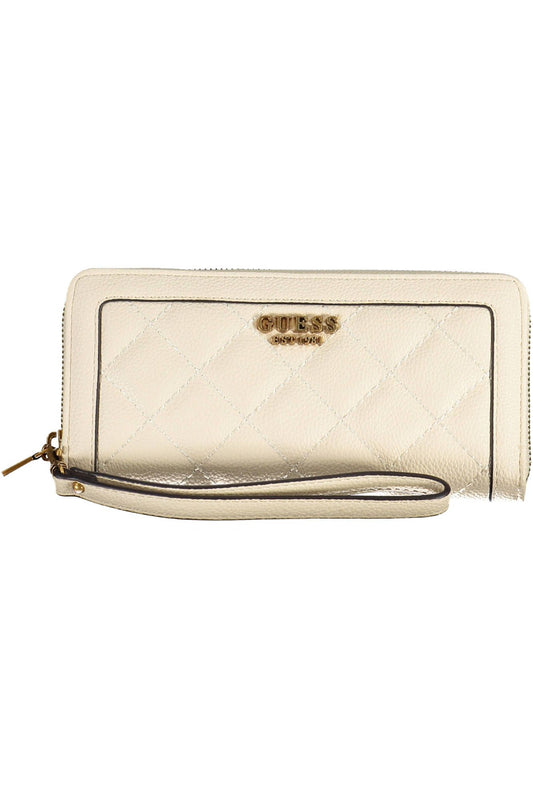 Guess Jeans Elegant Beige Multipurpose Wallet with Chic Details