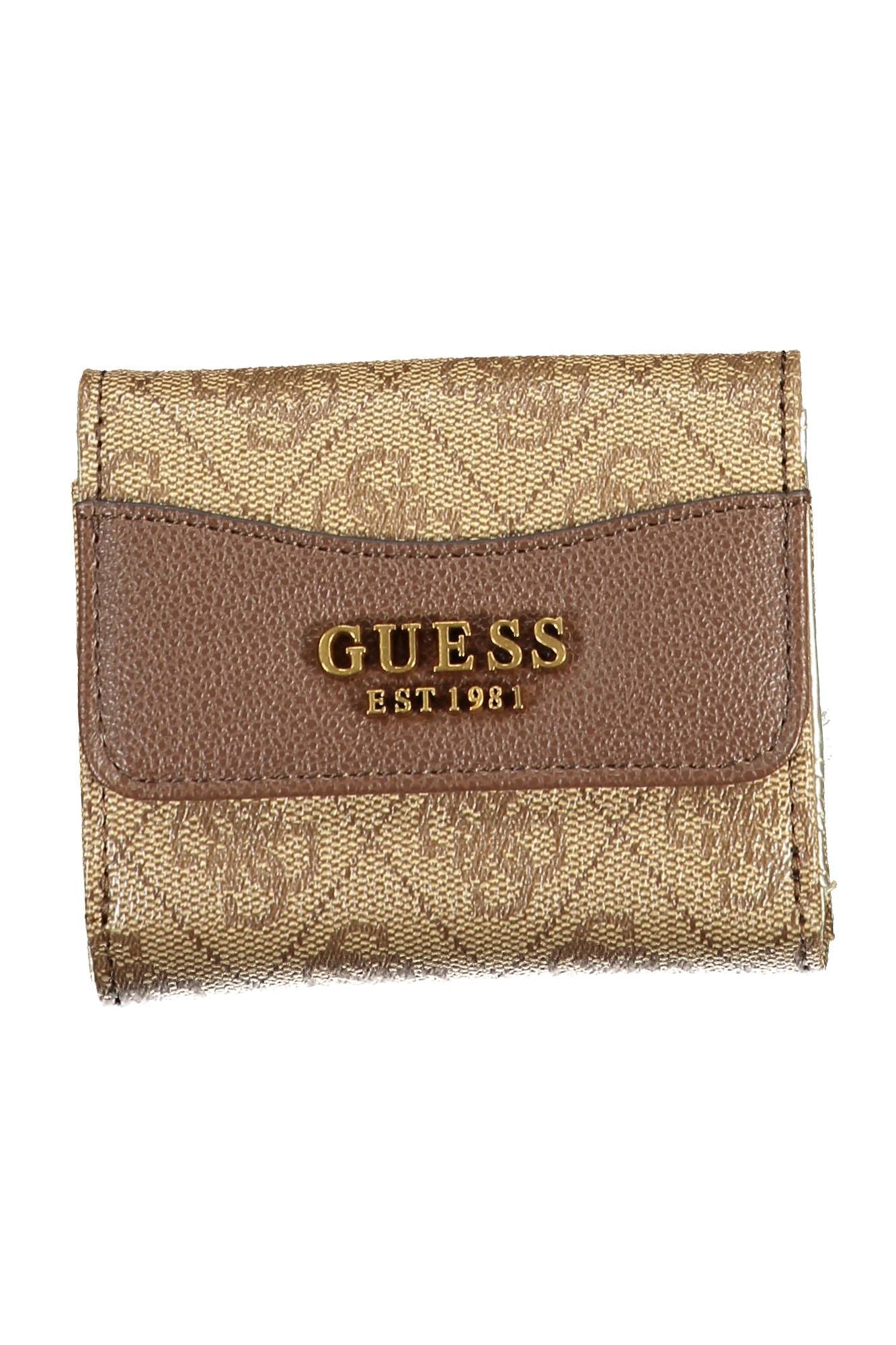 Guess Jeans Beige Polyurethane Chic Wallet