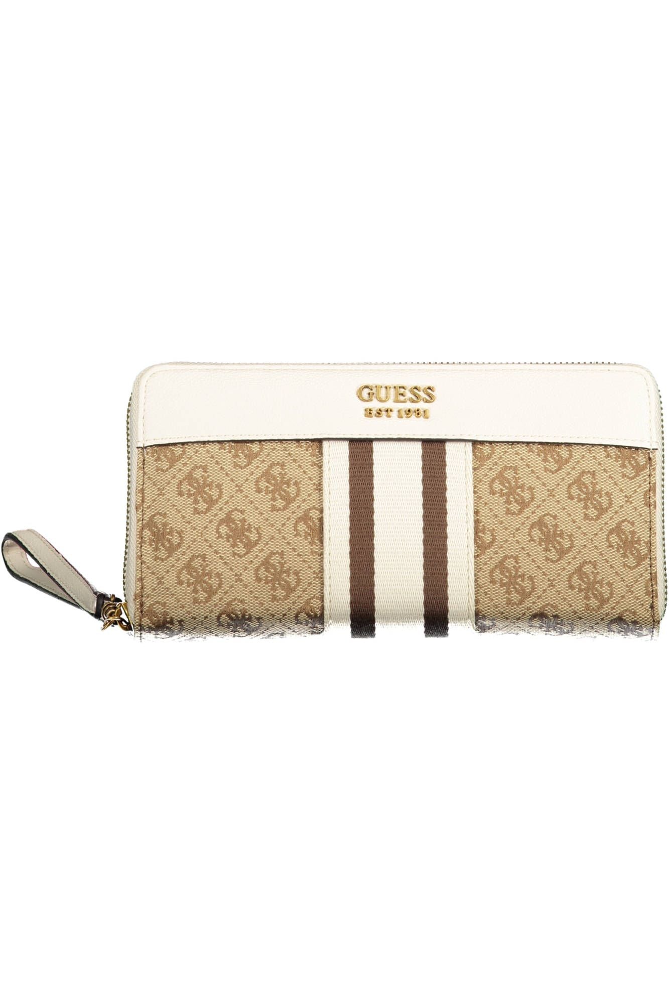 Guess Jeans Chic Beige Multi-Compartment Wallet