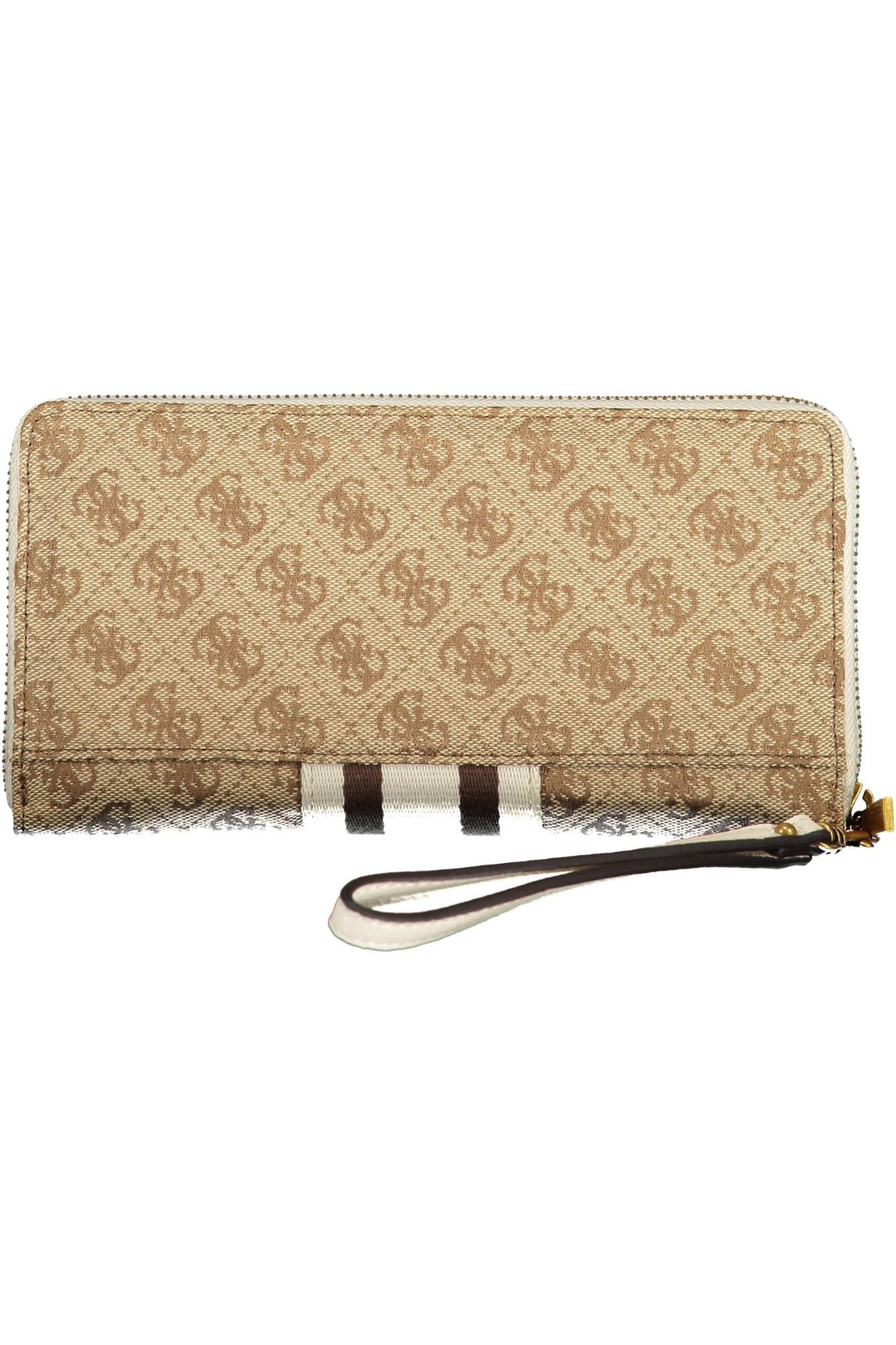 Guess Jeans Chic Beige Multi-Compartment Wallet