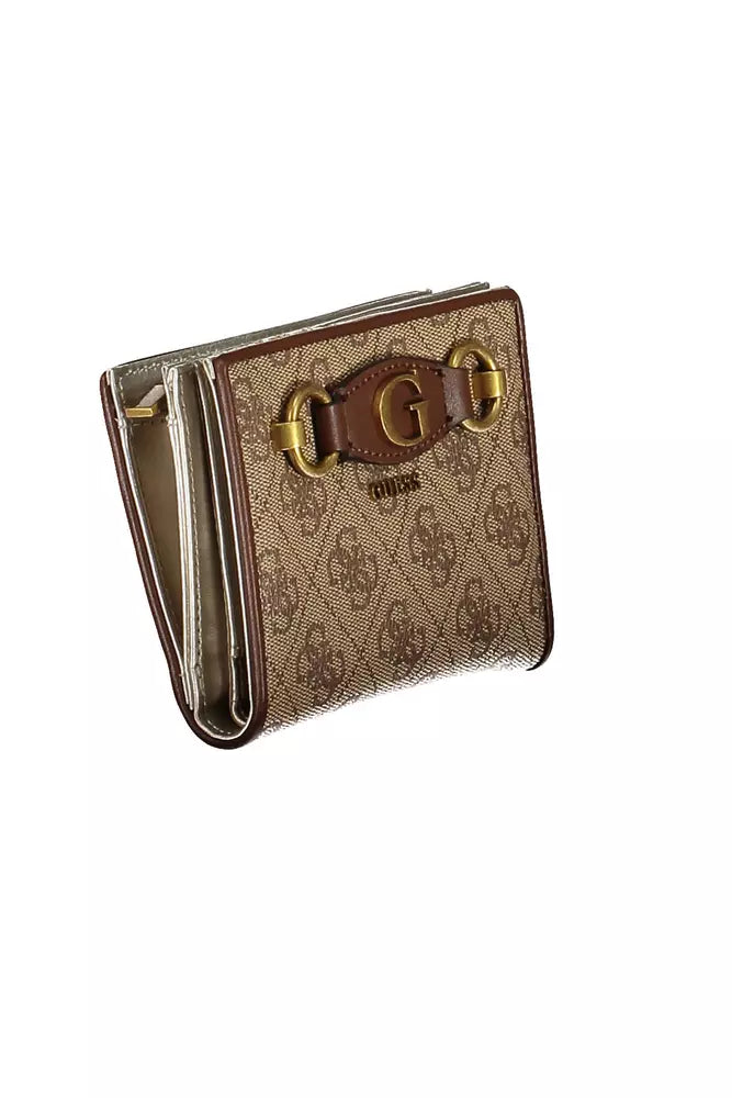 Guess Jeans Chic Beige Multi-Compartment Wallet