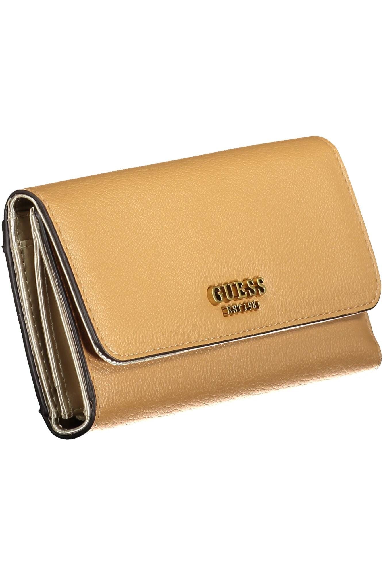 Guess Jeans Chic Beige Polyurethane Wallet for Women