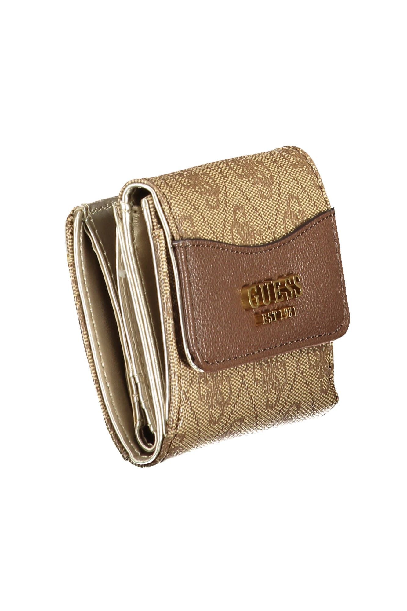 Guess Jeans Beige Polyurethane Chic Wallet