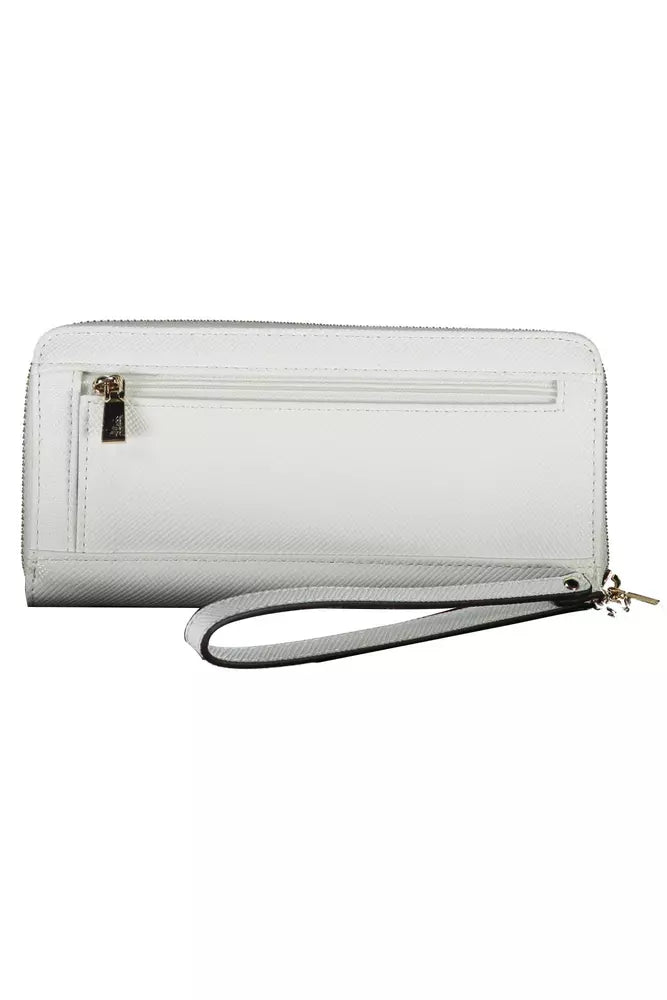 Guess Jeans Elegant White Multi-Compartment Wallet