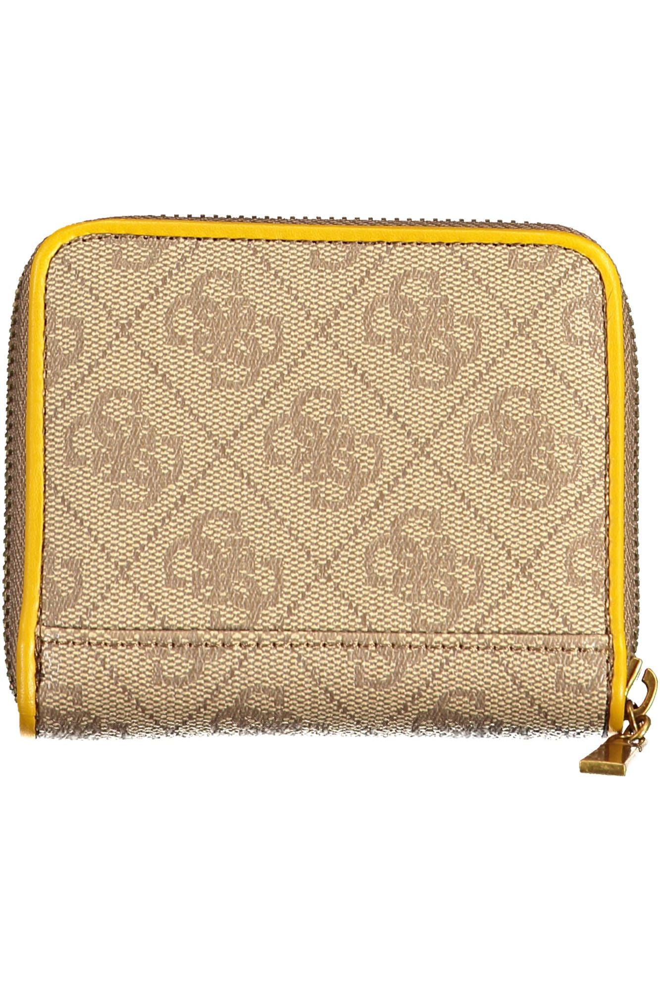 Guess Jeans Chic Sunshine Yellow Wallet with Contrasting Details