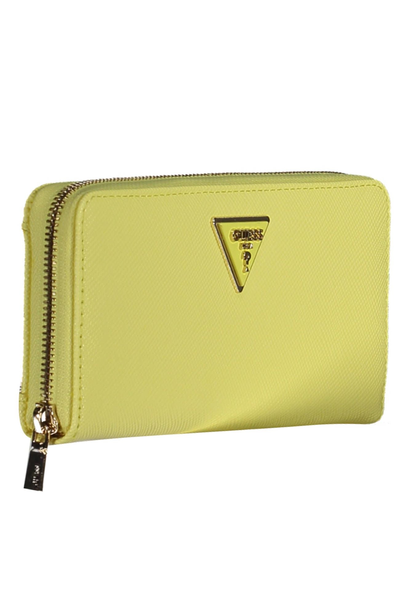 Guess Jeans Sunny Yellow Chic Wallet with Contrasting Details