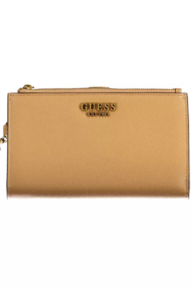 Guess Jeans Sophisticated Brown Multi-Compartment Wallet