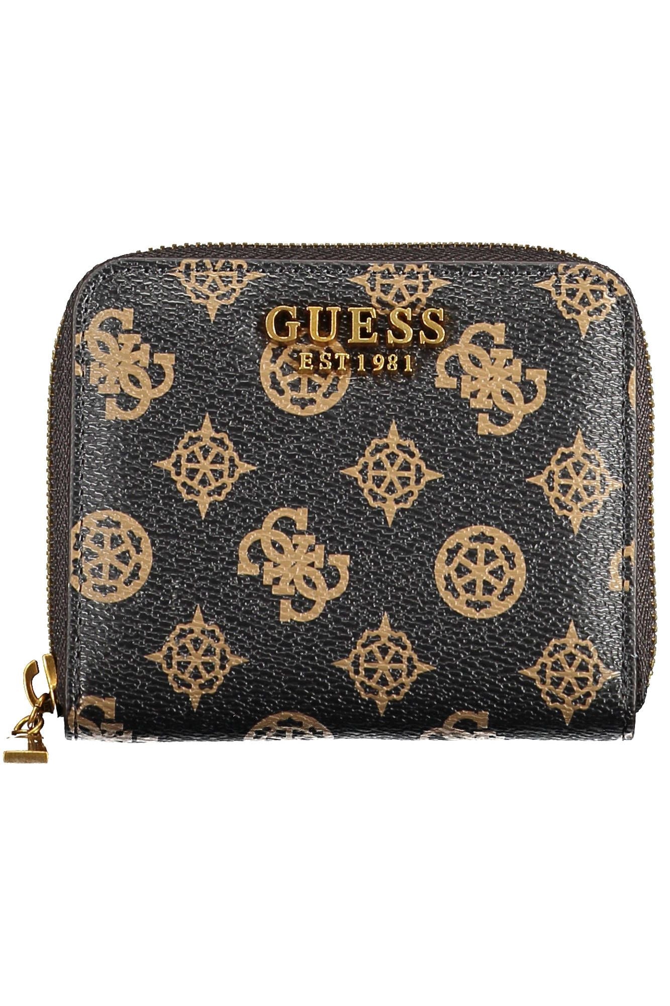 Guess Jeans Elegant Contrast Detail Brown Wallet