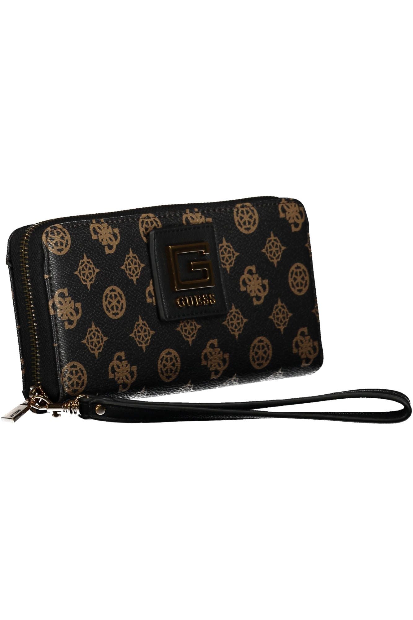 Guess Jeans Chic Brown Polyurethane Wallet with Contrasting Details