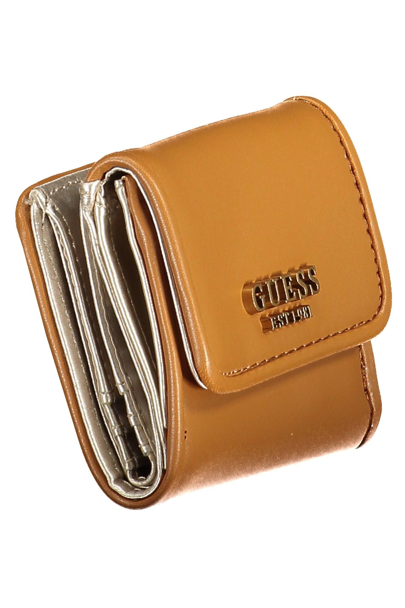 Guess Jeans Chic Bifold Wallet with Contrasting Snap Closure