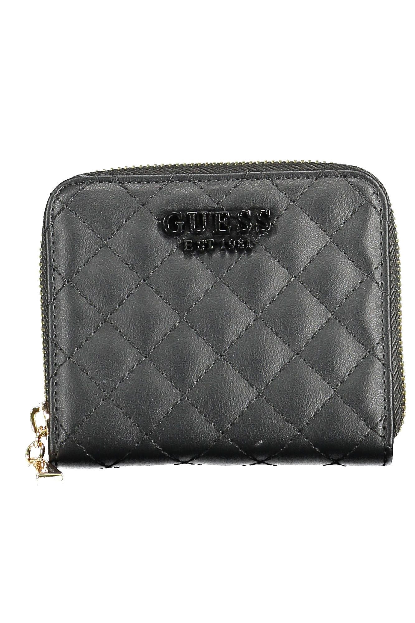 Guess Jeans Elegant Black Polyurethane Wallet for Women