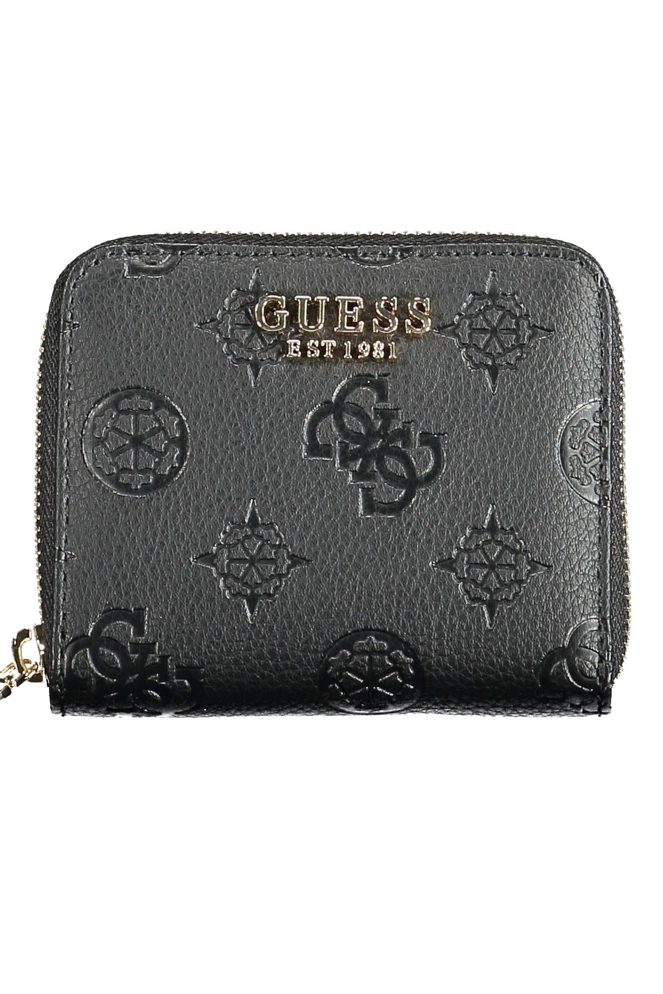 Guess Jeans Elegant Black Polyurethane Wallet for Women