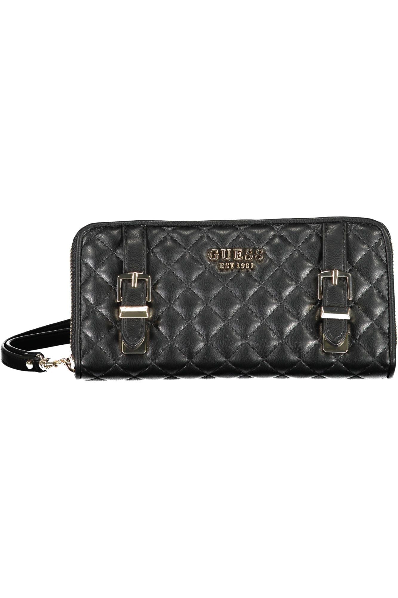 Guess Jeans Chic Black Wallet with Contrasting Details