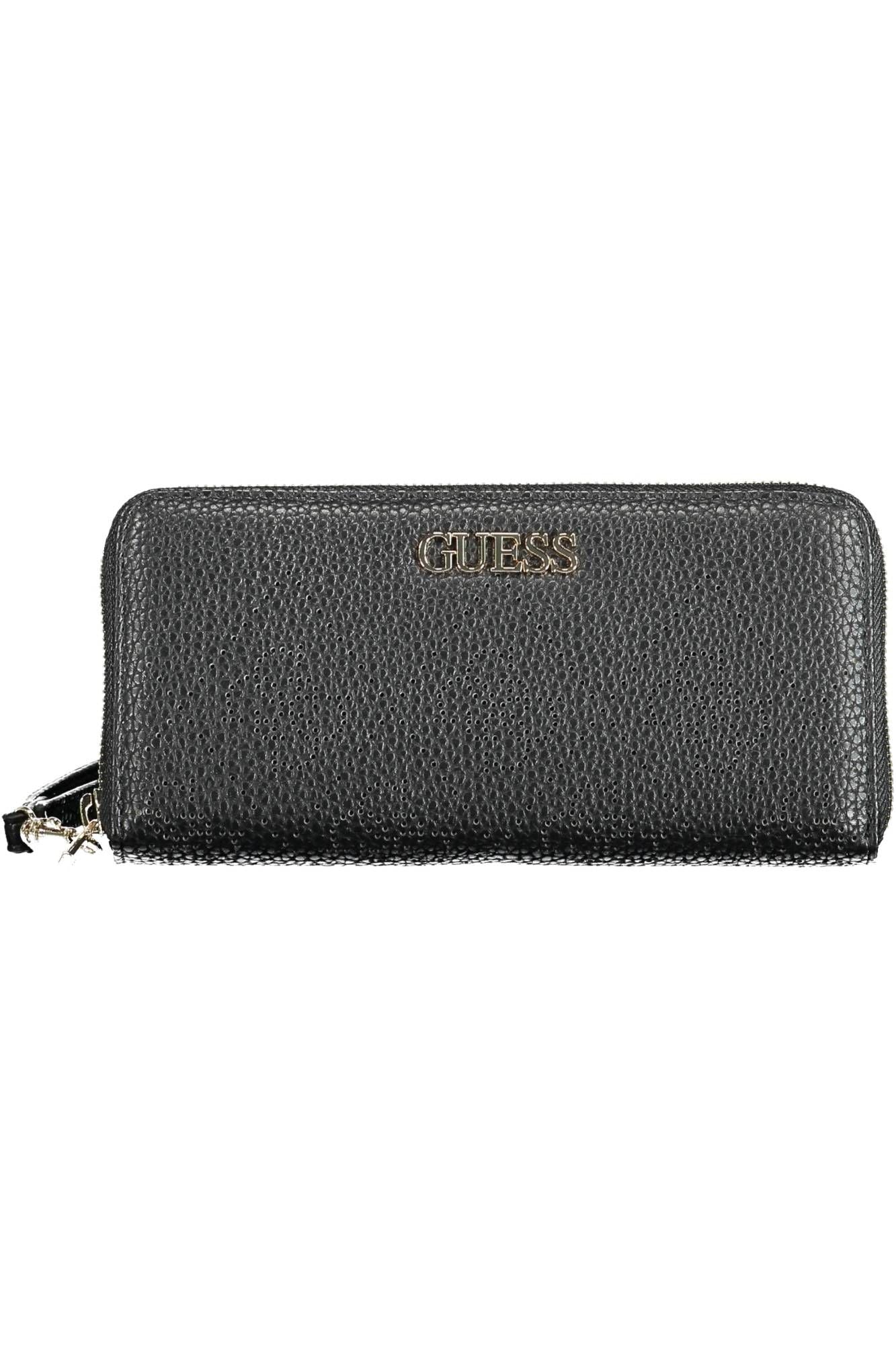 Guess Jeans Elegant Black Polyurethane Wallet with Multiple Compartments