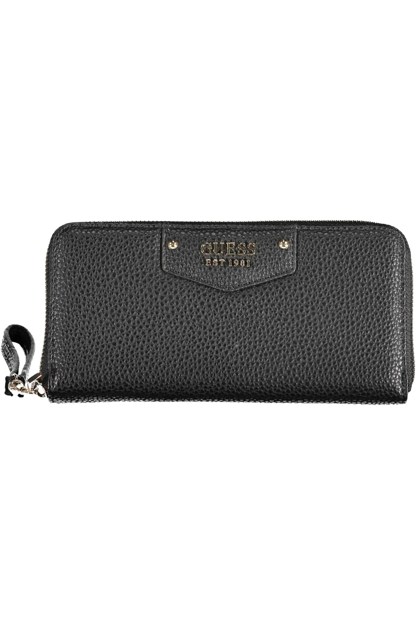 Guess Jeans Elegant Black Polyurethane Wallet with Logo