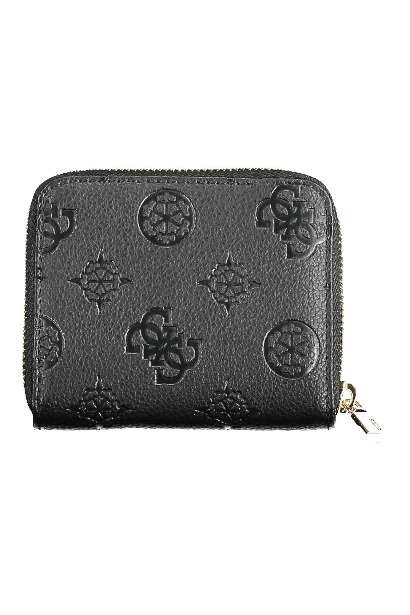 Guess Jeans Elegant Black Polyurethane Wallet for Women