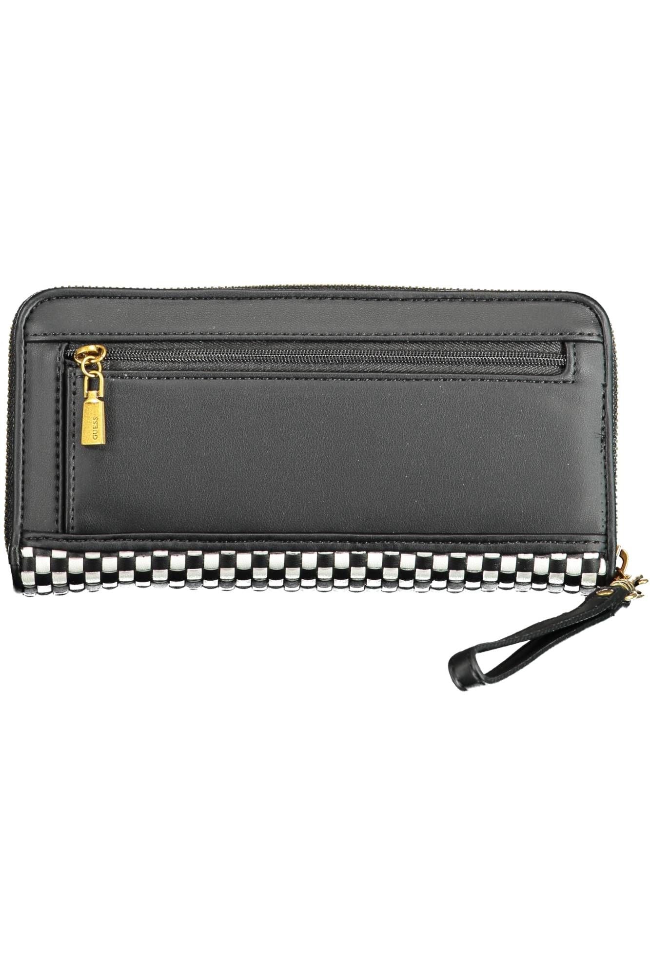 Guess Jeans Chic Black Polyurethane Wallet with Contrasting Details