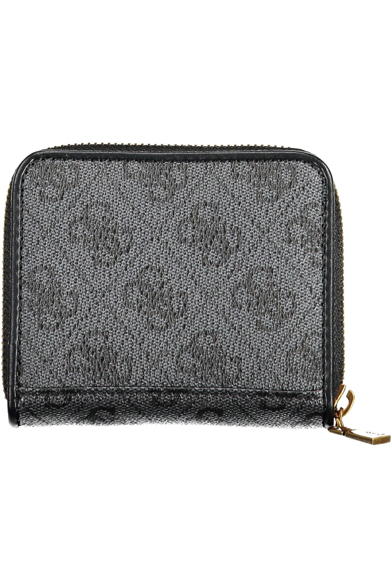 Guess Jeans Chic Black Polyurethane Wallet with Contrasting Details