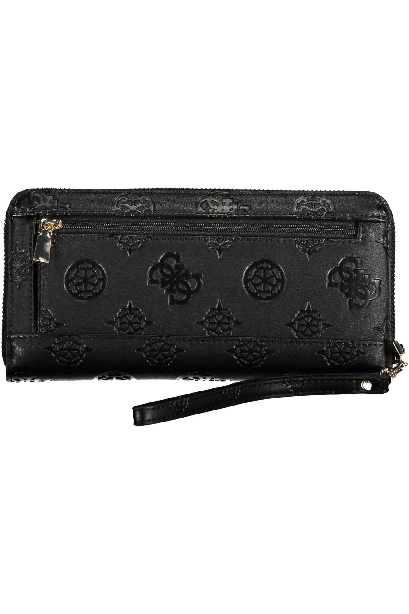 Guess Jeans Chic Black Polyurethane Wallet with Contrasting Details