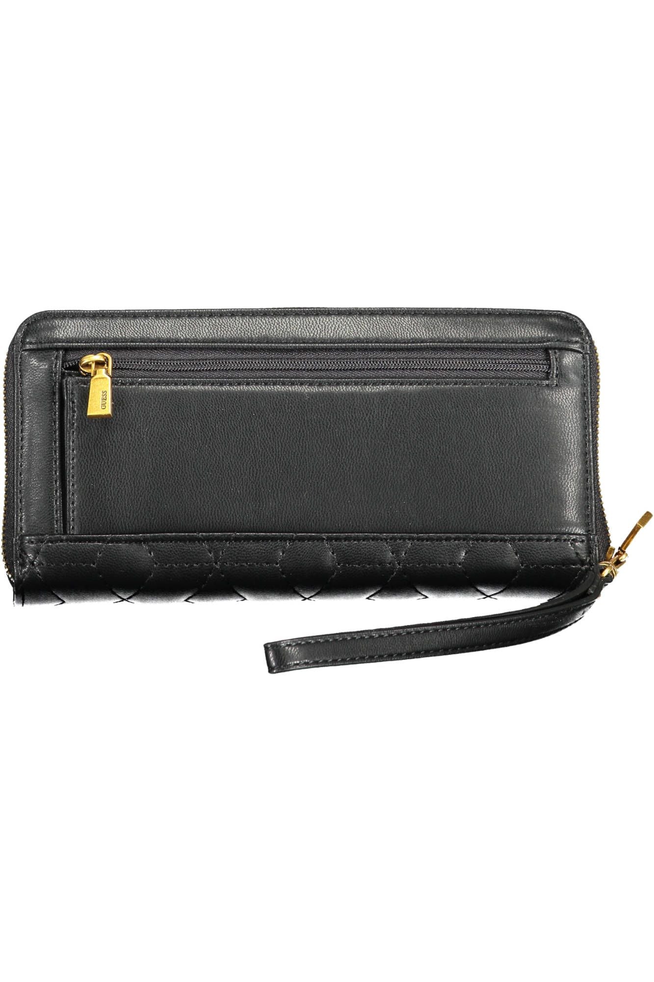 Guess Jeans Elegant Black Polyurethane Wallet with 5 Compartments